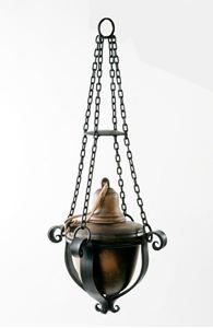 Obrázek z Kovaná olejová lampa (závěsná) KAŠTAN 